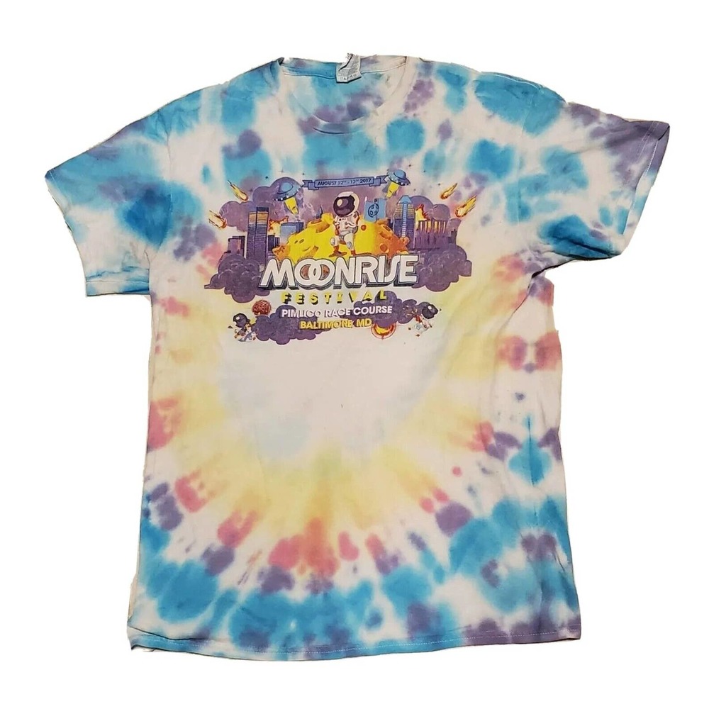 Moonrise Festival Baltimore Maryland Tie Dye All Over Print AOP T Shirt M Medium